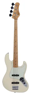 Tagima Contrabaixo Tagima TW-73 OWH C/MG 4 Cordas TW Series Jazz Bass Passivo Branco C/ Escala Clara e Escudo Mint Green