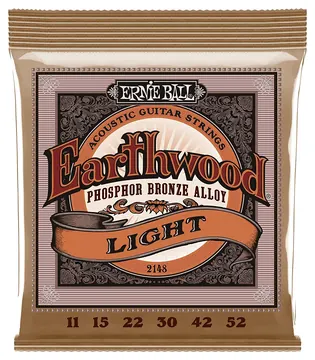 Ernie Ball Acoustic Guitar Strings 11-52 Ernie Ball Phosphor Bronze 100% Genuine