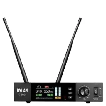 Dylan Microfone Sem Fio dylan de Mão D9501 Uhf Digital Linha Profissional (6186)