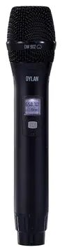 Dylan Microfone Sem Fio Dylan Uhf Duplo 200 Canais DW-902 Power