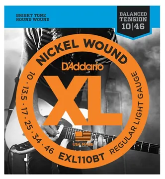 D'Addario EXL110BT Nickel Wound Electric Guitar Strings Regular Light, 10-46