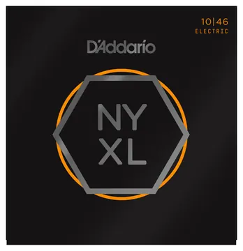 D'Addario NYXL1046 Nickel Carbon Steel Alloy Electric Guitar Strings 10-46 Light