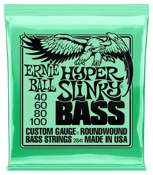 Bass Guitar Strings 40-100 Ernie Ball Hyper Slinky 100% Genuine