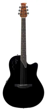 Applause E-Akustikgitarre Elite Ae44 Mid Cutaway Black Satin