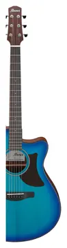 Ibanez AAM50CE Advanced Cutaway Electro-Acoustic Sapphire Blue Burst Open Pore