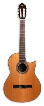 Guitarra Clássica Sulayr Cedro Lattice Cutaway com Estojo