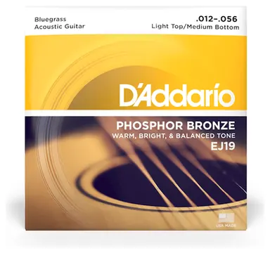 D_Addario D'addario EJ19 Phosphore Bronze Jeu Cordes Folk Medium 12-56