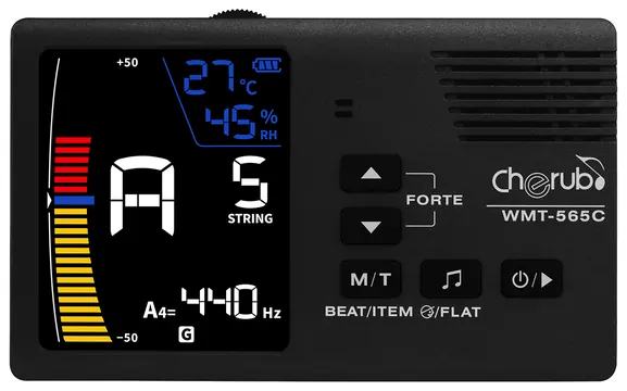 Cherub WMT-565C Akku Metronom, Stimmgerät, Hygro- & Thermometer