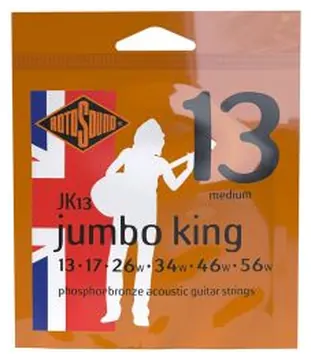 Rotosound Acoustic Guitar Strings Jumbo King - Phosphor Bronze - Medium 13-56
