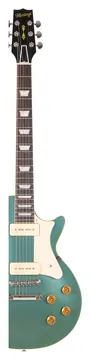 Heritage Custom Shop Core Collection H-150 P90 Electric Guitar with Case, Pelham Blue