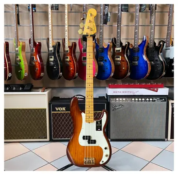 Fender 75th Anniversary Commemorative Precision Bass MN 2-Color Bourbon Burst
