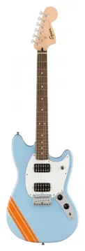 Squier FSR Bullet Competition Mustang HH WPG Daphne Blue