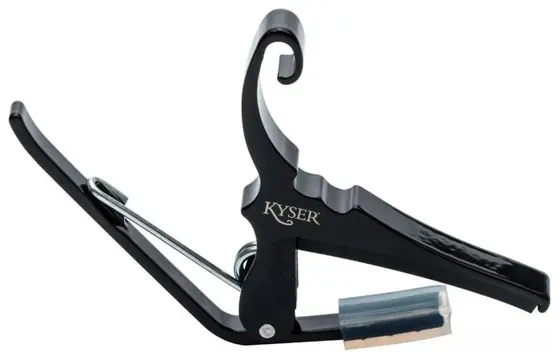 Kyser Capotraste Kyser KGCBA Violão de Nylon Preto Profissional