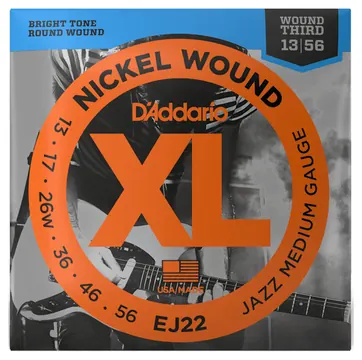 D'addario EJ22 Nickel (.13-.56) Jazz Medium