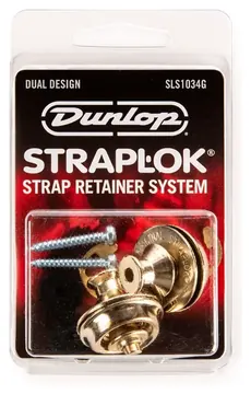 Dunlop SLS1034G Straplok Original Strap Retainer System, Gold