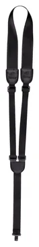 Ortega - ORTEGA OGSHK-BK Nylongitarrengurt mit Support Hook - Schwarz