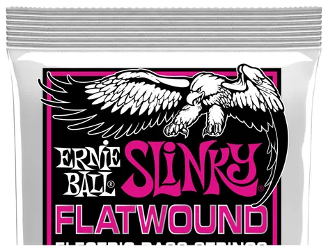 Ernie Ball 2814 Slinky Flatwound Bass 45-100 Kobalt. Saiten für 4-String E-Bass
