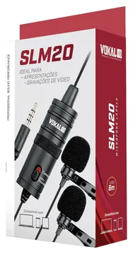 Microfone Lapela Vokal SLM20 Para Celular