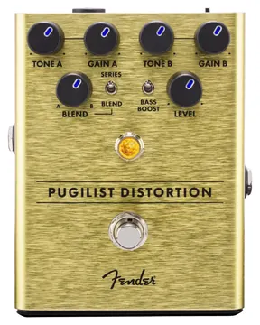 Fender Pugilist Distortion Pedal - Pedalino doppio effetto distorsore / overdrive per chitarra (effetto a pedale)