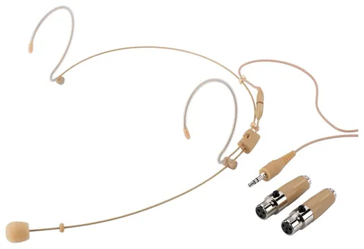 Monacor HSE-152A/SK Kopf-/Ohrbügelmikrofon Headset, beige