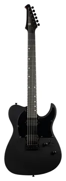 Spira T-400 MBK Satin Black Modern T-Style E-Gitarre
