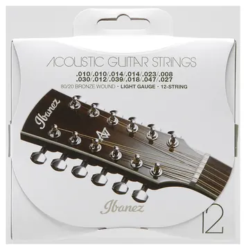 Ibanez IACS12C Saitensatz Akustikgitarre Coated 80/20 Bronze 12-Saiter Light 10-47