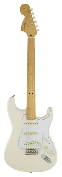 Fender Jimi Hendrix Stratocaster Electric Guitar, Maple FB, Olympic White