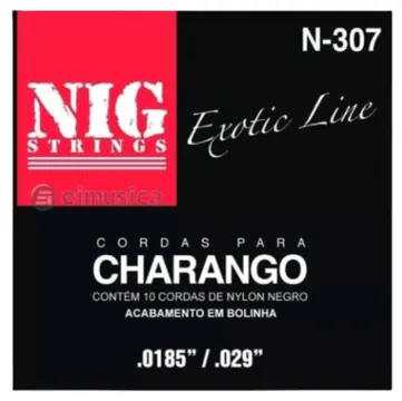 NIG Encordoamento NIG Para Charango - Nylon Negro com Bolinha N-307