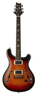 PRS SE Hollowbody II Bird Tricolor Sunburst 58/15 - Chitarra Semiacustica
