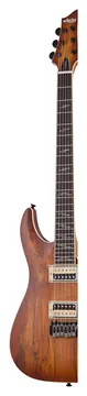 Schecter C-1 Exotic Spalted Maple - Satin Natural Vintage Burst