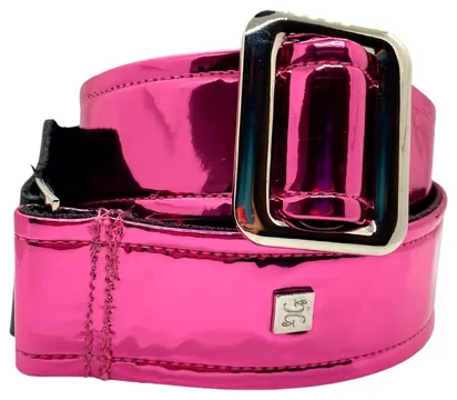 Getm Getm Mirror Reflective Fuchsia Vinyl-Gitarrengurt 51mm