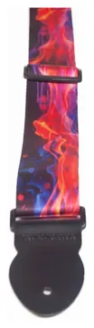 Levin 2" Webbing Graphic Guitar Strap Hot Flames (LS-G-WG-200-HOT-FLAMES)