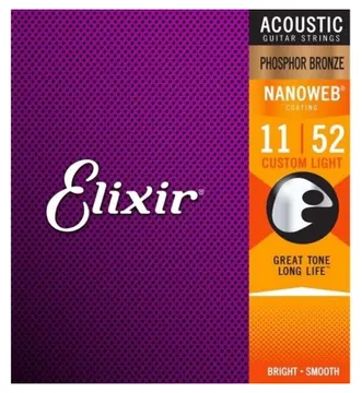 Elixir Encordoamento Elixir Violão Aço 0.11 Phosphoro Bronze