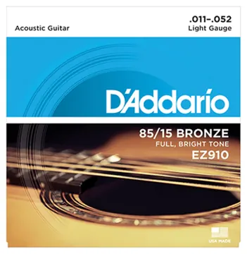 D'Addario EZ910 Acoustic Guitar Strings Bronze