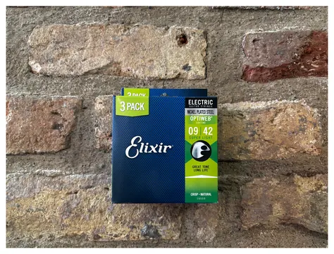 Elixir Optiweb Super Light 9's Nickel Plated Steel 3-for-2 Pack