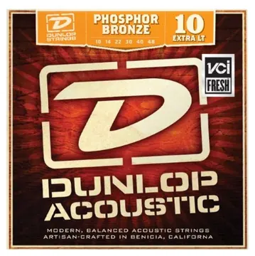 Dunlop Acoustic Phospor Bronze Guitar String Set | Extra Light
