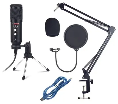 Audiodesign Pamcusb1 Microfono a Condensatore Usb Set Completo