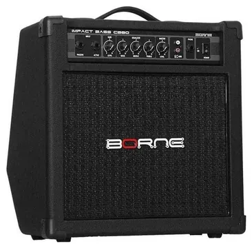 Borne Amplificador para Baixo Borne Impact Bass CB80 30W RMS Preto - Bivolt