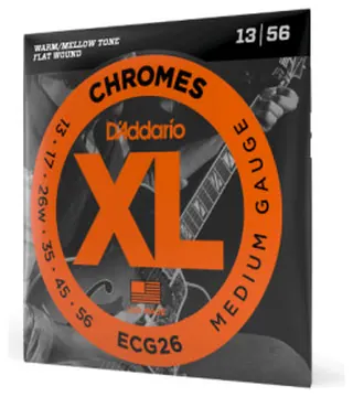 Daddario D'Addario ECG26 cordas guitarra 13-56 Medium XL Chromes