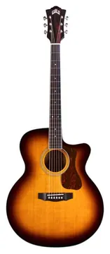 Guild F 250CE Deluxe Maple ATB antique burst - Chit. acustica ampl.