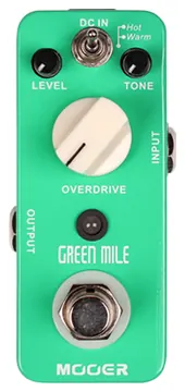 Mooer Green Mile Overdrive micro pedaal