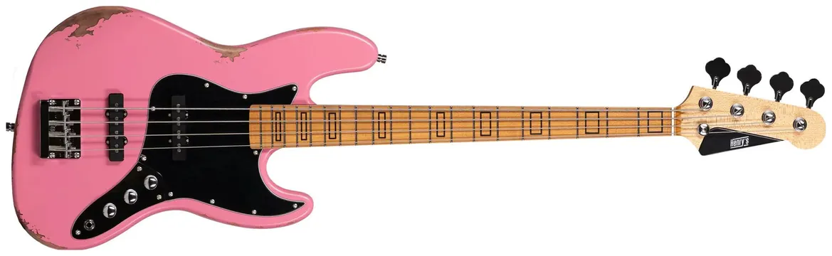 Henry`s Lizard DB2-05 Dragon - Pink Aged E-Bass