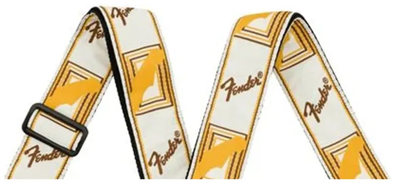 Fender Mono Strap, White/Brown/Yellow