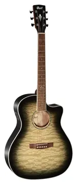 Cort GA-QF Trans Black Burst