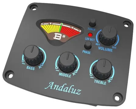 Andaluz Equalizador Pré Dreamer Andaluz MG-30 Ativo para Violão com Afinador