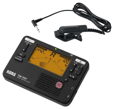 Korg TM-70C BK Tuner Metronom Stimmgerät und Metronom inkl. CM400