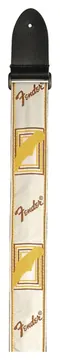 Fender Monogrammed Guitar Strap White/Brown/Yellow