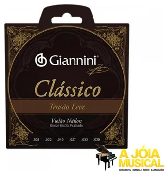Giannini Encordoamento Giannini Clássico Nylon Tensão Leve