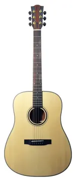 Effedot D-23-M Chitarra Acustica Dreadnought Finitura Opaca Fasce E Fondo IN Sapele Manico IN Mogano Colore Natural