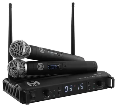Macmah Microfone Duplo MAC MAH UHF-200M